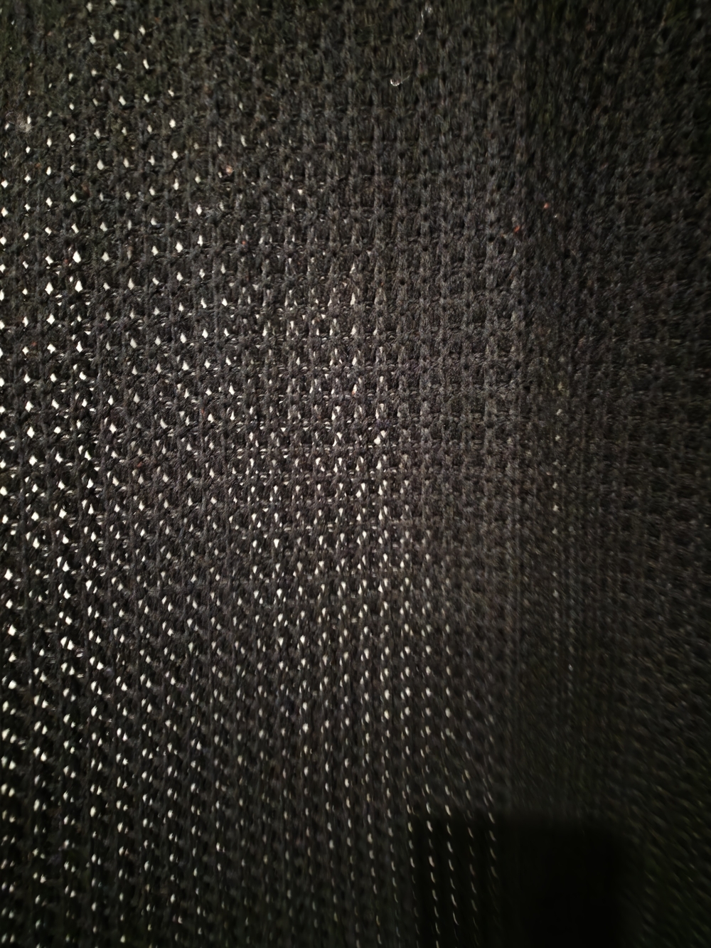 ReVamped Black Knitted Long Cardigan - Open Front Cozy Layer - Picture 4 of 6